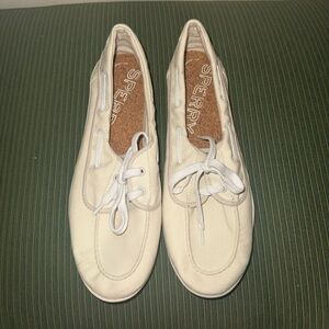 Sperry Women's Cream/Yellow Loafers Boat Shoes